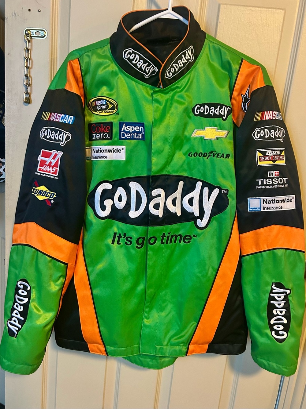 NASCAR Racing Jacket - Green & Orange